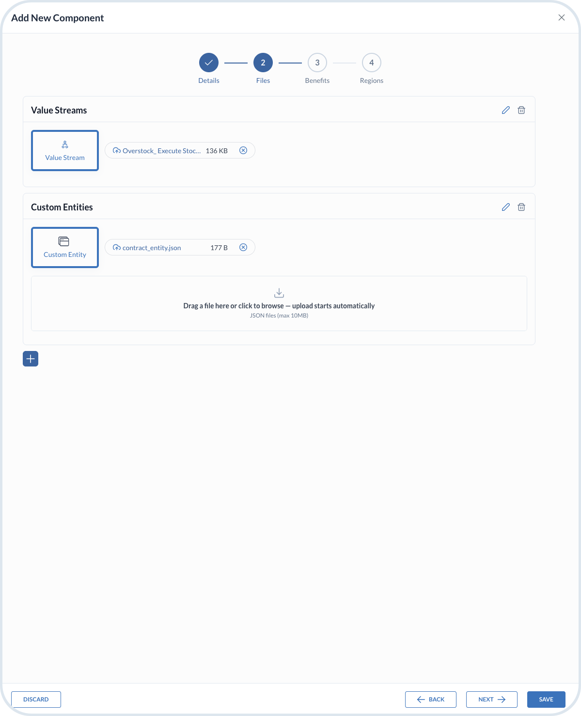 Submit component - attach file